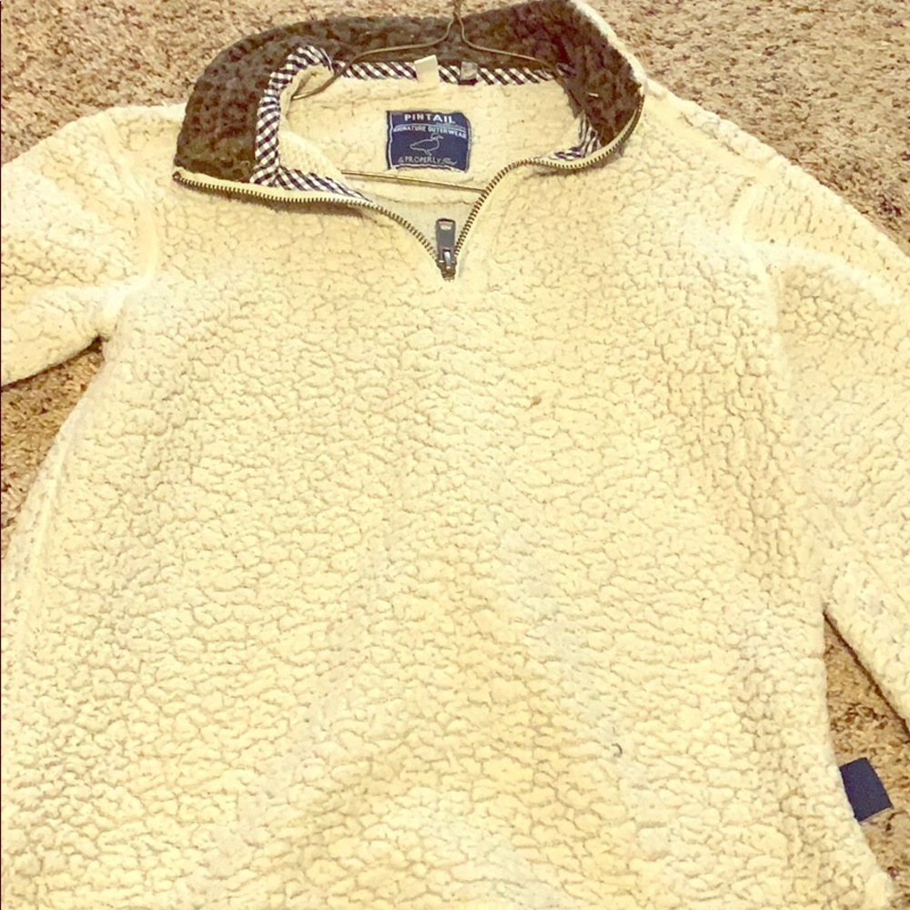 Fluffy little girl jacket